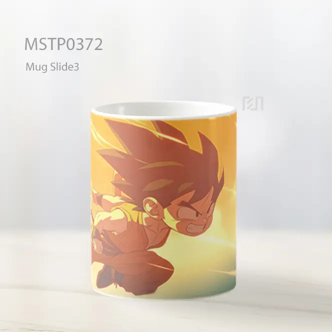 Chibi Goku Determined Mug MSTP0372 - All-side / Desain