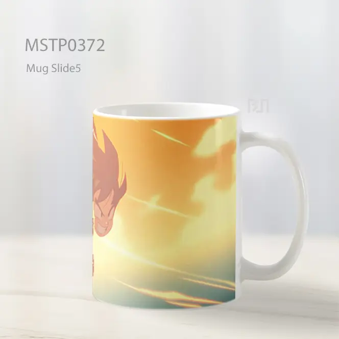 Chibi Goku Determined Mug MSTP0372 - All-side / Desain