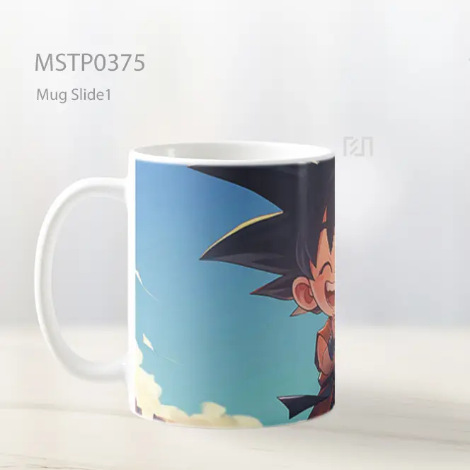 Chibi Goku Tersenyum Dragon Ball Mug MSTP0375 - All-side / Desain