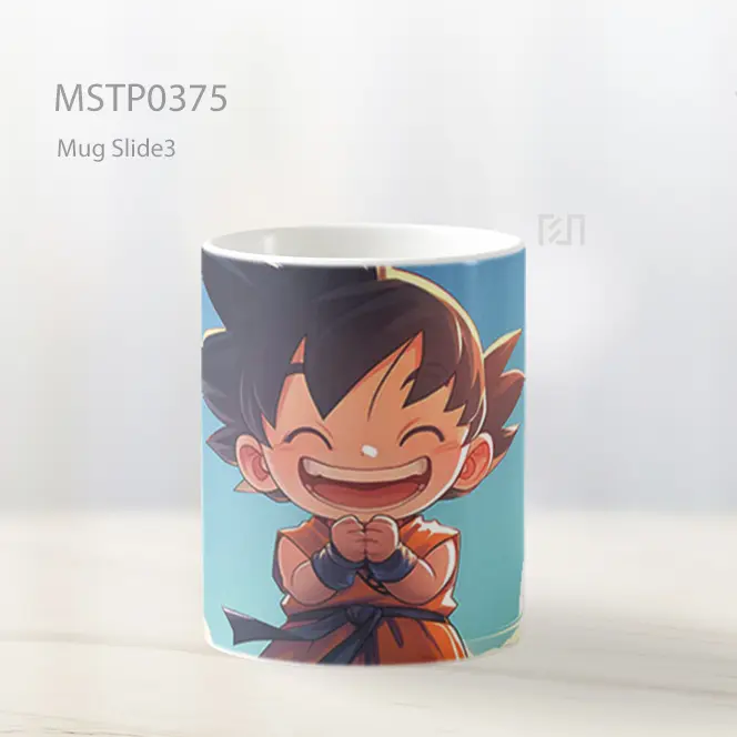 Chibi Goku Tersenyum Dragon Ball Mug MSTP0375 - All-side / Desain