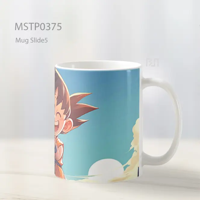 Chibi Goku Tersenyum Dragon Ball Mug MSTP0375 - All-side / Desain