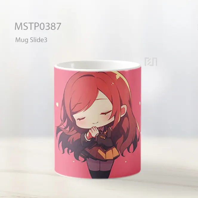 Chibi Kurisu Makise Berdoa Steins Gate Mug MSTP0387 - All-side / Desain