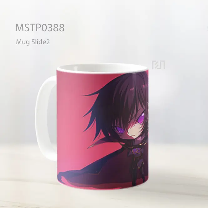 Chibi Lelouch Lamperouge Geass Ungu Mug MSTP0388 - All-side / Desain