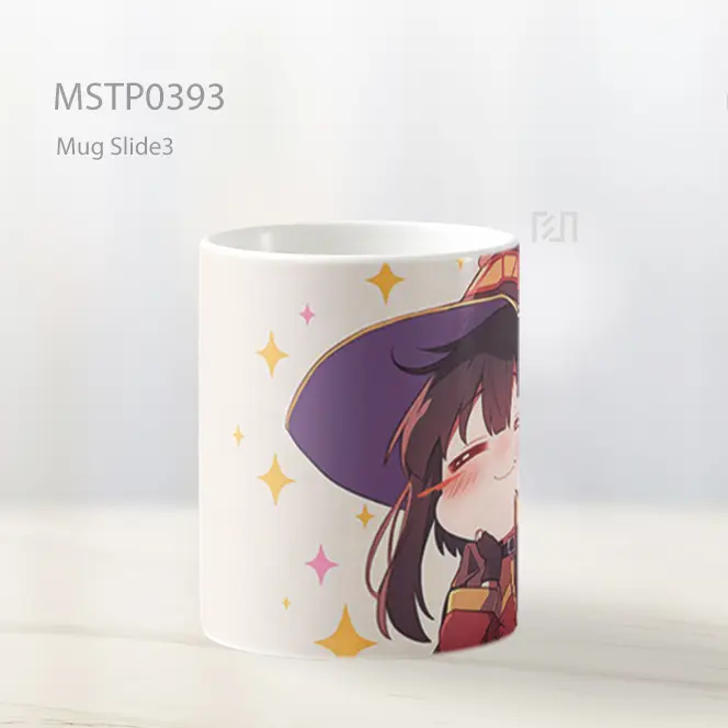 Chibi Megumin Konosuba Senyum Nakal Mug MSTP0393 - All-side / Desain