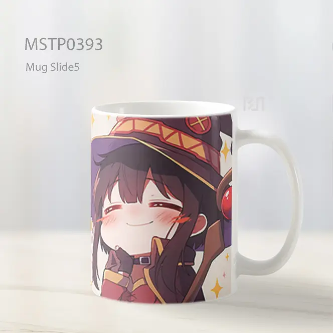 Chibi Megumin Konosuba Senyum Nakal Mug MSTP0393 - All-side / Desain