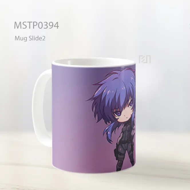 Chibi Motoko Kusanagi Cyberpunk Mug MSTP0394 - All-side / Desain