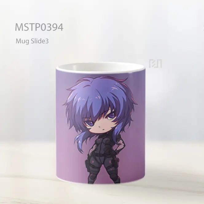 Chibi Motoko Kusanagi Cyberpunk Mug MSTP0394 - All-side / Desain