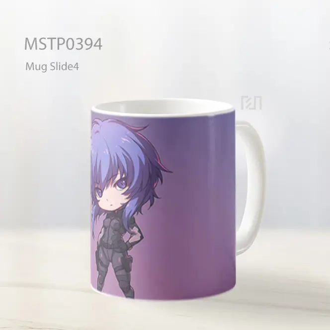 Chibi Motoko Kusanagi Cyberpunk Mug MSTP0394