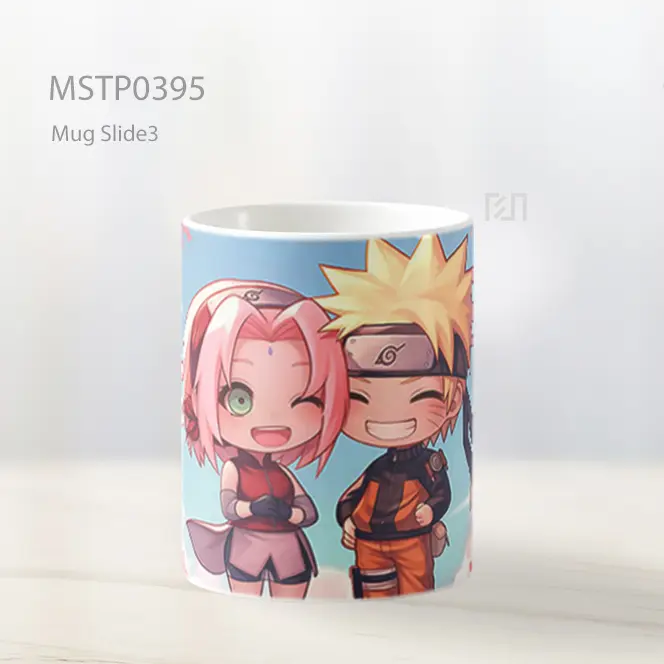 Chibi Naruto Dan Sakura Musim Semi Mug MSTP0395 - All-side / Desain