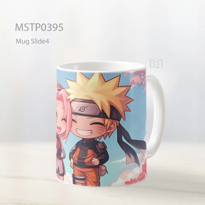 Chibi Naruto Dan Sakura Musim Semi Mug MSTP0395