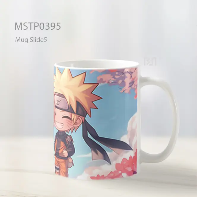 Chibi Naruto Dan Sakura Musim Semi Mug MSTP0395 - All-side / Desain