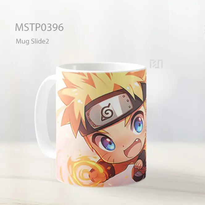 Chibi Naruto Uzumaki Terbang Mug MSTP0396 - All-side / Desain