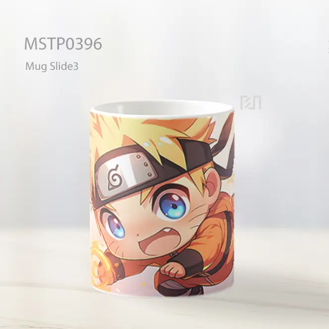 Chibi Naruto Uzumaki Terbang Mug MSTP0396 - All-side / Desain