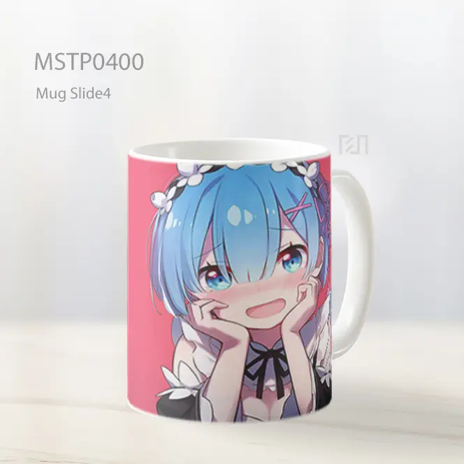 Chibi Rem Merah Lucu Mug MSTP0400