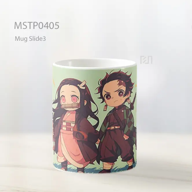 Chibi Tanjiro And Nezuko Demon Slayer Mug MSTP0405 - All-side / Desain