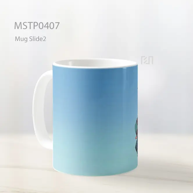 Chibi Tanjiro Latar Gradien Mug MSTP0407 - All-side / Desain