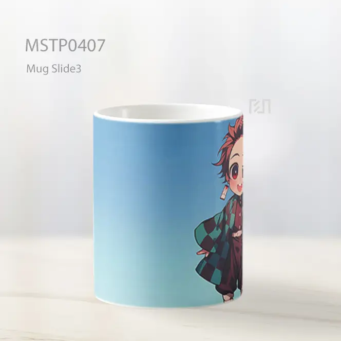 Chibi Tanjiro Latar Gradien Mug MSTP0407 - All-side / Desain