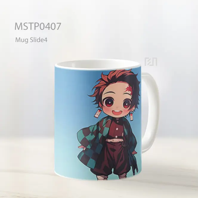 Chibi Tanjiro Latar Gradien Mug MSTP0407