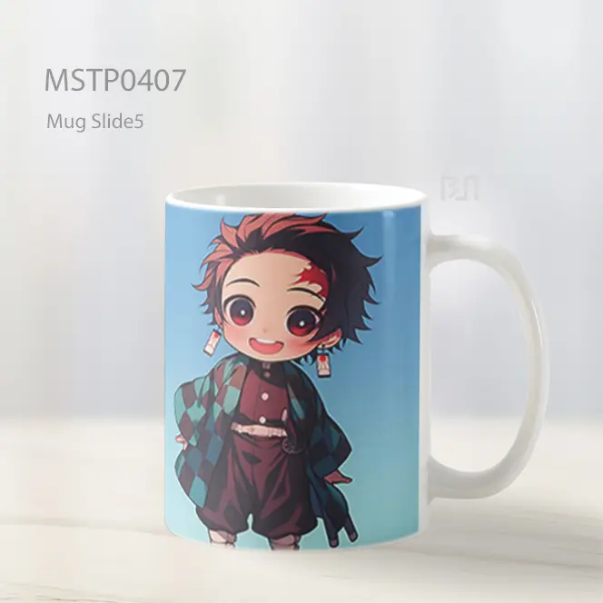 Chibi Tanjiro Latar Gradien Mug MSTP0407 - All-side / Desain