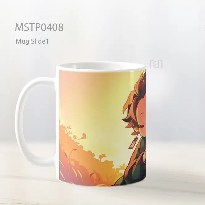 Chibi Tanjiro Meditasi Senja Demon Slayer Mug MSTP0408 - All-side / Desain