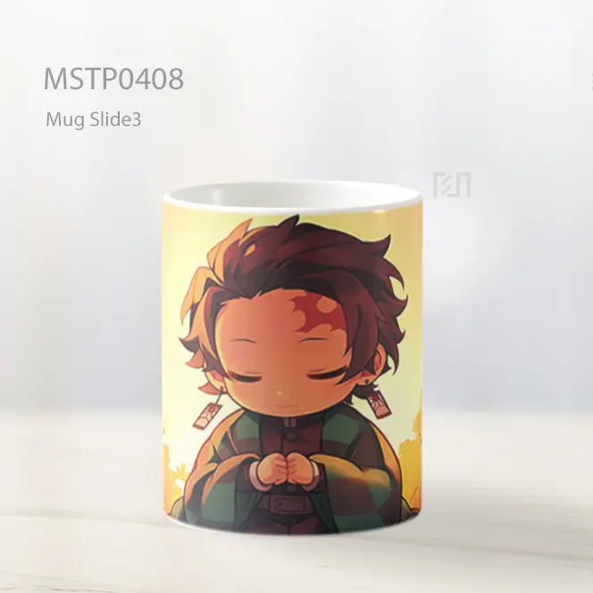 Chibi Tanjiro Meditasi Senja Demon Slayer Mug MSTP0408 - All-side / Desain
