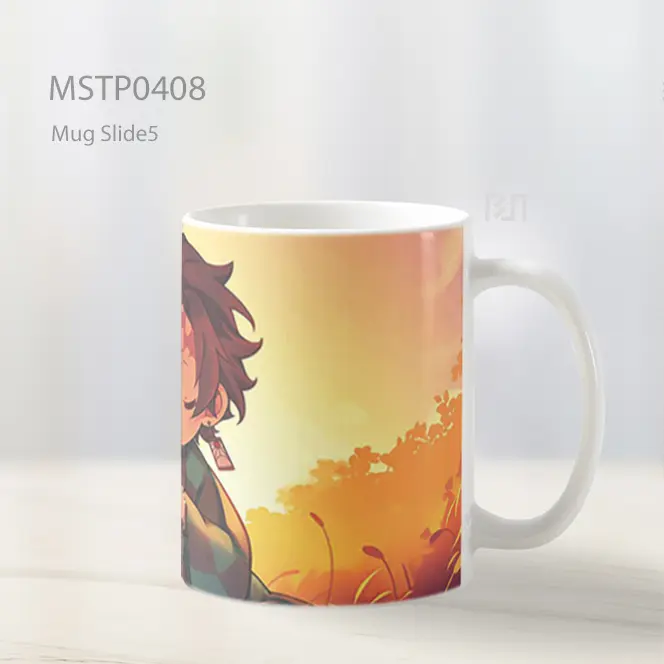 Chibi Tanjiro Meditasi Senja Demon Slayer Mug MSTP0408 - All-side / Desain