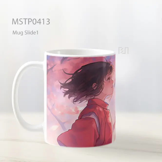 Chihiro Sakura Mekar Tenang Mug MSTP0413 - All-side / Desain