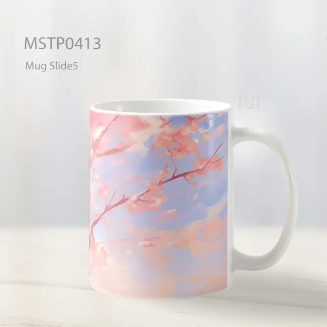 Chihiro Sakura Mekar Tenang Mug MSTP0413 - All-side / Desain