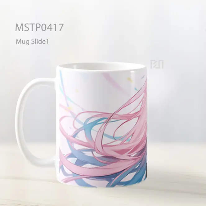 Chika Fujiwara Cantik Putih Mug MSTP0417 - All-side / Desain