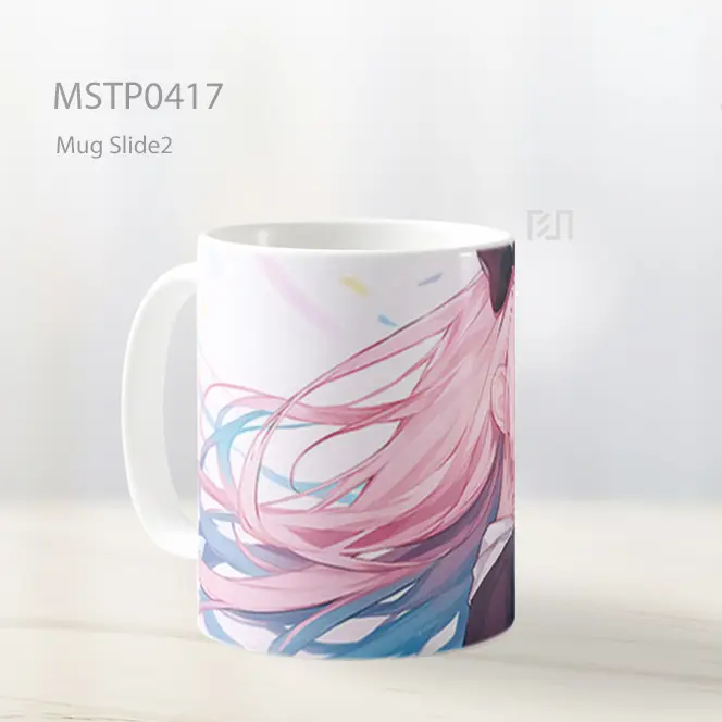 Chika Fujiwara Cantik Putih Mug MSTP0417 - All-side / Desain