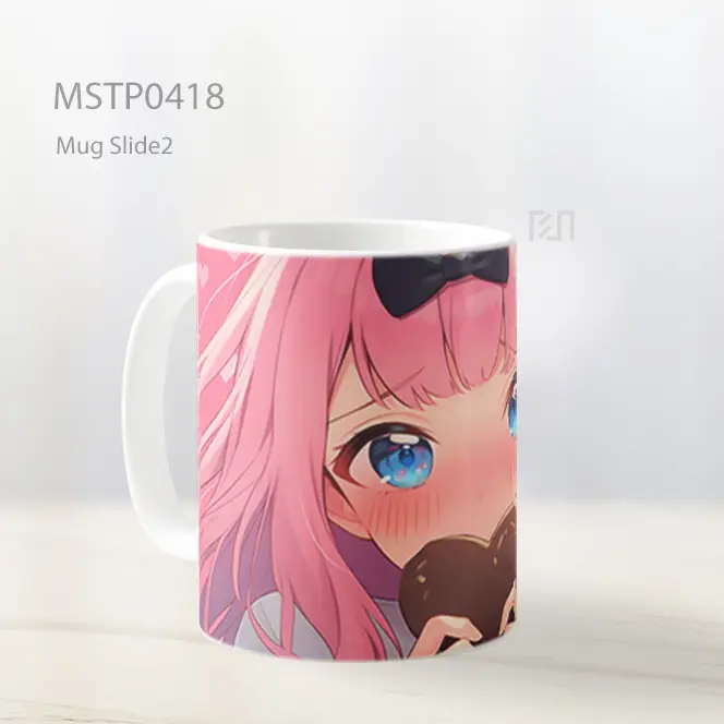 Chika Fujiwara Hati Lucu Mug MSTP0418 - All-side / Desain