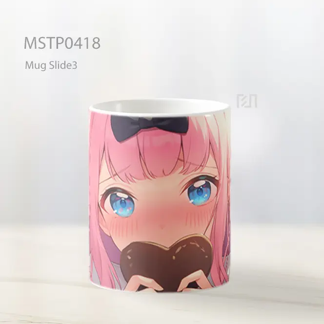 Chika Fujiwara Hati Lucu Mug MSTP0418 - All-side / Desain