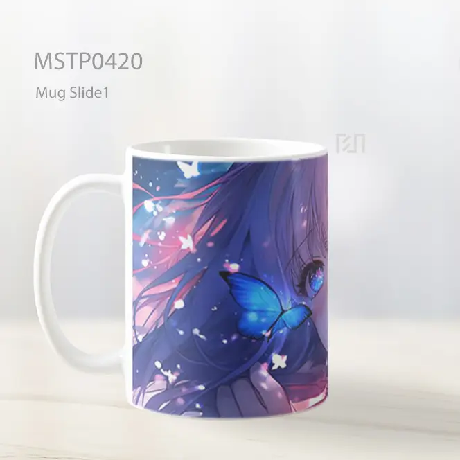 Chika Fujiwara Kupu Kupu Mug MSTP0420 - All-side / Desain