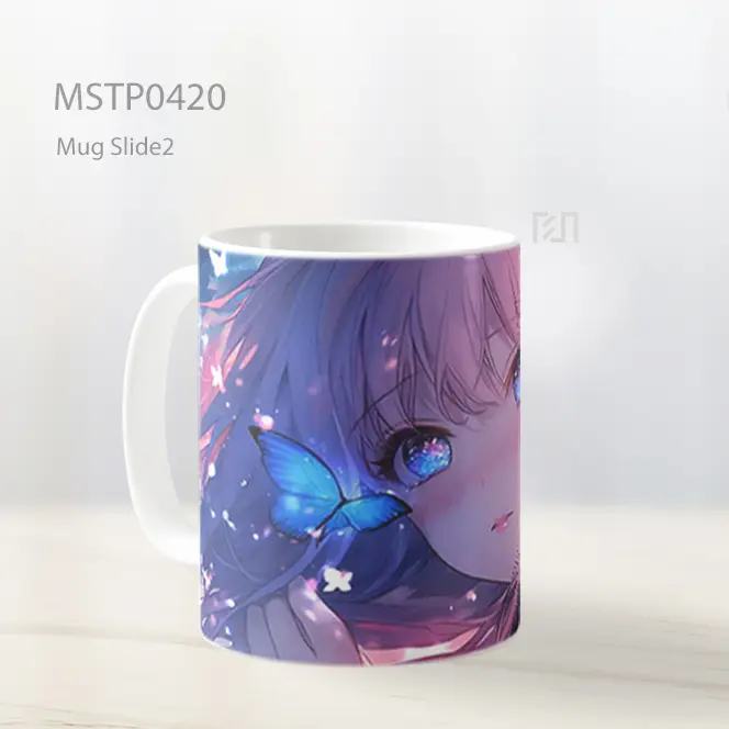 Chika Fujiwara Kupu Kupu Mug MSTP0420 - All-side / Desain