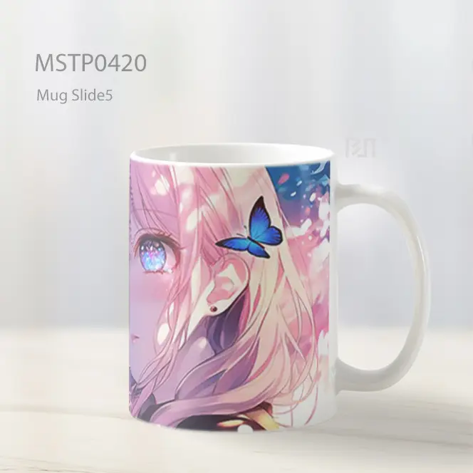 Chika Fujiwara Kupu Kupu Mug MSTP0420 - All-side / Desain
