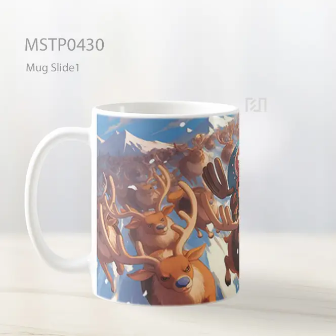 Chopper One Piece Serbuan Rusa Mug MSTP0430 - All-side / Desain