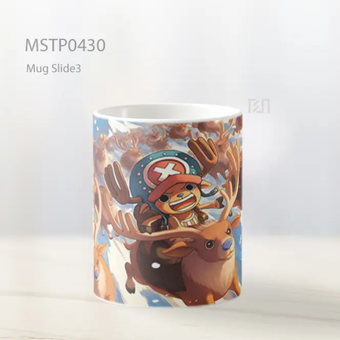 Chopper One Piece Serbuan Rusa Mug MSTP0430 - All-side / Desain