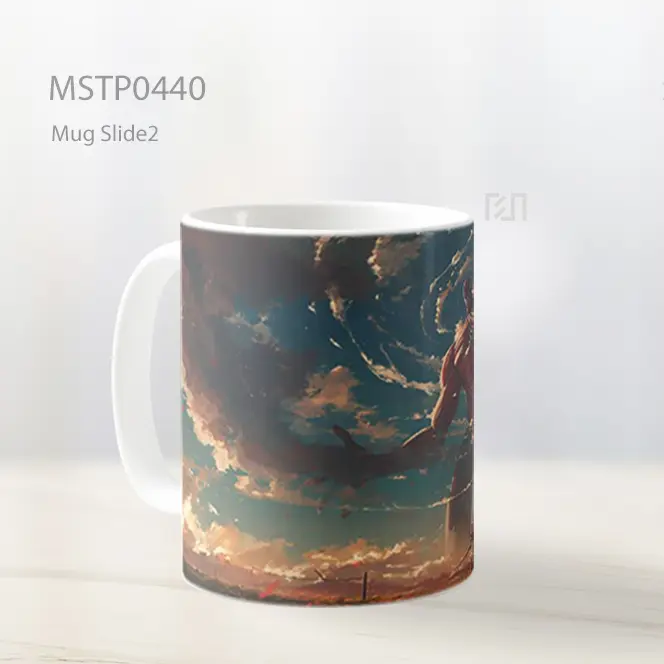 Colossal Titan Attack On Titan Scenery Mug MSTP0440 - All-side / Desain