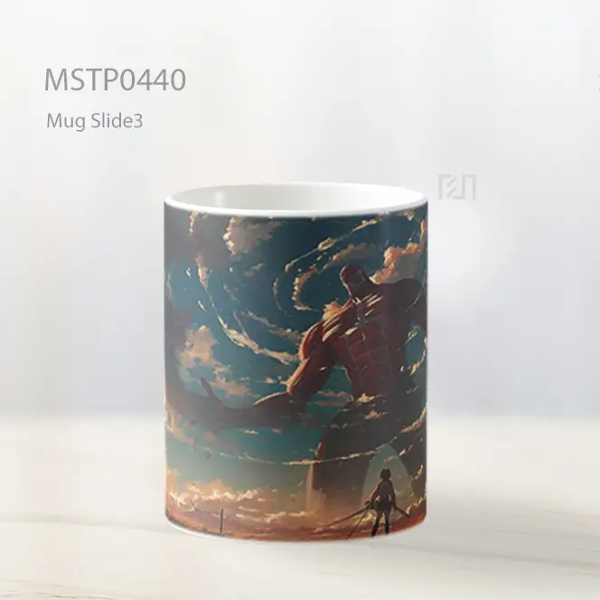 Colossal Titan Attack On Titan Scenery Mug MSTP0440 - All-side / Desain
