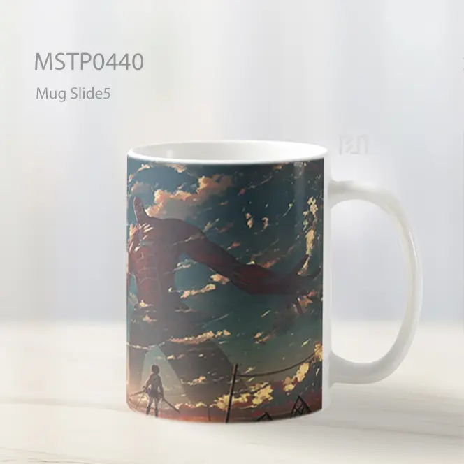 Colossal Titan Attack On Titan Scenery Mug MSTP0440 - All-side / Desain