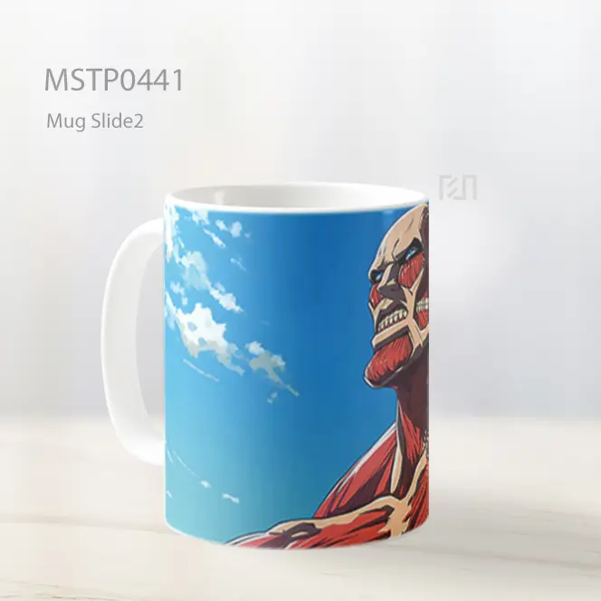 Colossal Titan Sikap Kuat Mug MSTP0441 - All-side / Desain