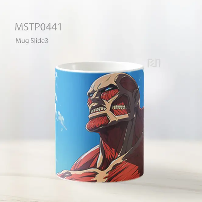Colossal Titan Sikap Kuat Mug MSTP0441 - All-side / Desain