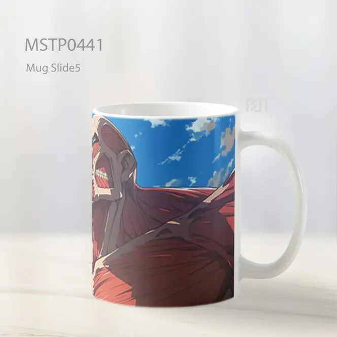 Colossal Titan Sikap Kuat Mug MSTP0441 - All-side / Desain