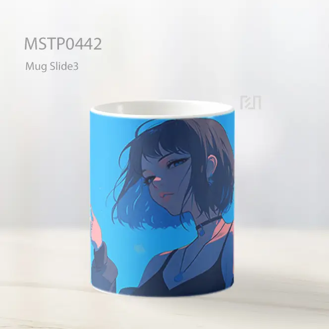Cool Anime Baddie Girl Merokok Mug MSTP0442 - All-side / Desain