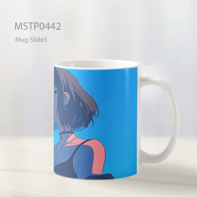 Cool Anime Baddie Girl Merokok Mug MSTP0442 - All-side / Desain