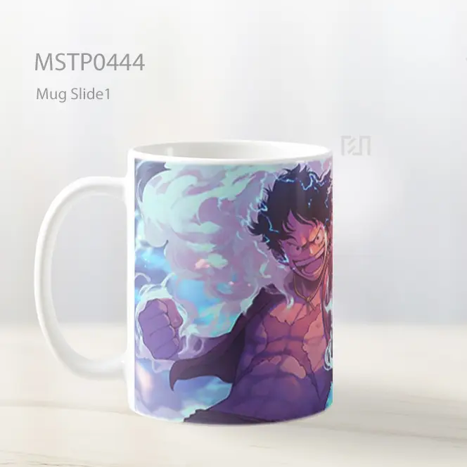 Cool Luffy Pukulan Api Senyum One Piece Mug MSTP0444 - All-side / Desain