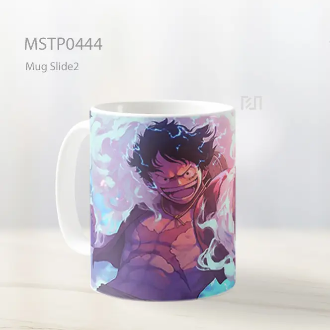 Cool Luffy Pukulan Api Senyum One Piece Mug MSTP0444 - All-side / Desain