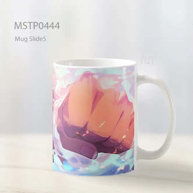 Cool Luffy Pukulan Api Senyum One Piece Mug MSTP0444 - All-side / Desain
