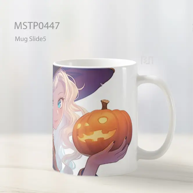 Cute Anime Girl Halloween Mug MSTP0447 - All-side / Desain