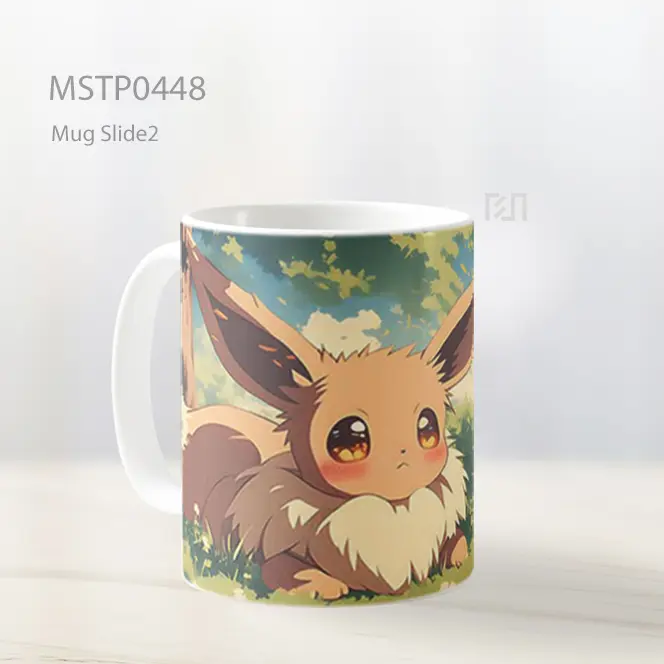 Cute Eevee Anime Landscape Mug MSTP0448 - All-side / Desain
